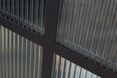 Industrial Vitrine DURA STEEL 80cm schwarz Metall Riffelglas