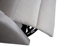 Exklusiver 1er Kinosessel HOLLYWOOD beige Strukturstoff elektrische Liegeposition