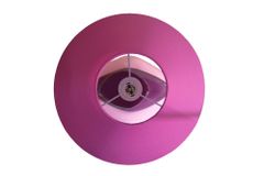Dekorative Tischlampe STONES OF ECSTASY 60cm pink rosa gold mit Stoffschirm rund