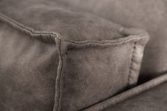 Design 3-Sitzer Sofa BOSSA NOVA 260cm antik dunkelgrau Microfaser Couch Wohnzimmer
