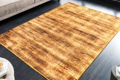 Moderner Teppich SOFT TOUCH 230x160cm senfgelb gold Kurzflor Indoor-Teppich