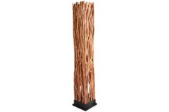 Handgefertigte Stehlampe NATURE ART 173cm aus Longan-Massivholz