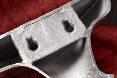 Barocke Wandkonsole SCALA 60cm silber Aluminium Wandregal