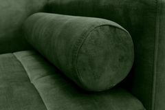 Modernes Schlafsofa COUTURE 200cm grün Microvelours 3-Sitzer Couch mit Schlaffunktion