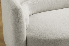 Design Sofa GATSBY 230cm beige Chenille Federkern 3-Sitzer Couch Rundum-Bezug