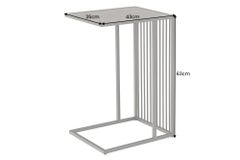 Moderner Beistelltisch ARCHITECTURE 65cm graphit Metall Laptoptisch