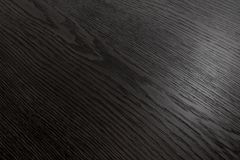 Runder Esstisch VALHALLA WOOD 120cm schwarz Eichenholz Säulenfuß
