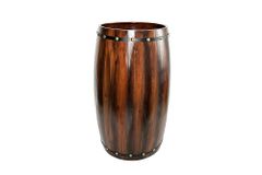 Massives Weinregal BODEGA 80cm coffee braun Pinie Fass-Bartisch für 23 Flaschen