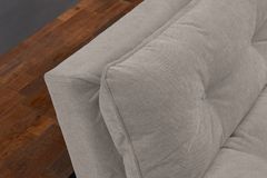 Modernes Schlafsofa COCOONING 190cm beige Chenillestoff 3-Sitzer Couch