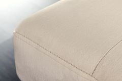 Design Sitzbank BOUTIQUE 100cm champagner Samt schwarze Metallbeine