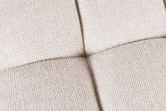 Esszimmer Sitzbank PAPILLON 165cm champagner beige mit Lehnen schwarzes Metallgestell