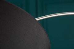 Dimmbare Bogenlampe PYTHON 190cm schwarz gold Retro Bogenleuchte