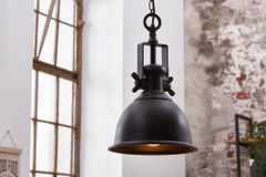 Design Hängelampe INDUSTRIAL 45cm schwarz bronze Industrial Stil