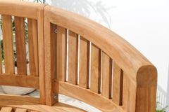 Massive Gartenbank XXL EMPIRE TEAK 150cm natur Teakholz