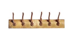 Dekorative Wandgarderobe DEER 50cm gold Metall Hirschgeweih Kleiderhaken