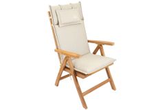 Outdoor Kissen ROG 46x119cm beige Sitzkissen Polster-Auflage für Hochlehner