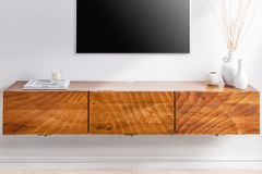 Massivholz TV-Bank SCORPION 160cm braun Mango Lowboard Hängeschrank