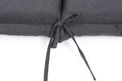 Outdoor Kissen ROG 46x119cm anthrazit Sitzkissen Polster-Auflage für Hochlehner