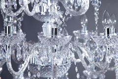 Design Kronleuchter CRYSTAL XXL 120cm klar Acryl 30-armig Kristall-Lampe