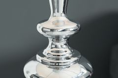 Edle Design Stehlampe LUCIE 160cm silber weiß Barock Stil Stehleuchte