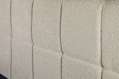 Modernes Boxbett PRESTIGE 180x200cm creme Bouclé mit Stauraum und Lattenrost