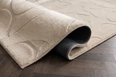 3D Hochflor Teppich LUNA 230x160cm beige Hoch-Tief-Effekt Indoor-Teppich
