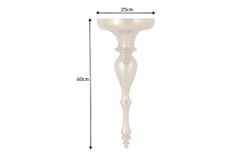 Barock Wandkonsole SCALA 60cm gold Metall Wandregal handmade Wanddekoration