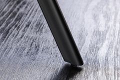 Runder Esstisch ATELIER 100cm grau Beton-Design schwarz Metall
