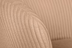Design Stuhl LYON rosa Cord schwarze Metallbeine