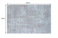 Moderner Teppich SOFT TOUCH 230x160cm blau Kurzflor Indoor-Teppich