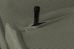 Retro Schlafsessel SMART MULTIFUNCTION 100cm grün Cord Bettfunktion inkl. Kissen