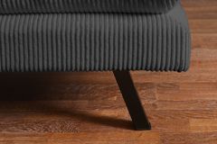 Modernes Schlafsofa COCOONING 190cm grau Cord 3-Sitzer Couch