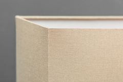 Einzigartige Treibholz Tischlampe PURE UNIQUE 80cm beige mit Leinenschirm