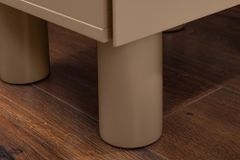 Design Nachtschrank COSMO 60cm greige Eiche zwei Schubladen