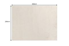 3D Hochflor Teppich LUNA 300x230cm taupe Hoch-Tief-Effekt Indoor-Teppich