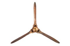 Authentische Wanddekoration SCREW III 97cm kupfer geflammt Flugzeug Propeller