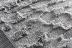 3D Hochflor Teppich DUNE 230x160cm anthrazit Hoch-Tief-Effekt