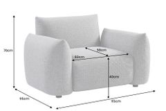 In- und Outdoor Gartensessel SEAHAWK anthrazit Aluminium Olefin 1-Sitzer Sofa wetterfest