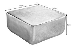 Design Couchtisch UNIT 70cm gold Metall Hammerschlag handmade