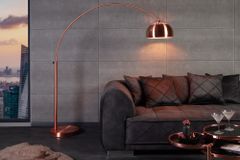 Ausziehbare Bogenlampe LOUNGE DEAL 170-210cm kupfer Stehlampe