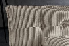 Modernes Schlafsofa JAZZ 190cm greige Cord 3-Sitzer Couch