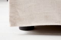 Großes 3-Sitzer Sofa HEAVEN 200cm natur beige Leinenstoff Federkern Hussensofa