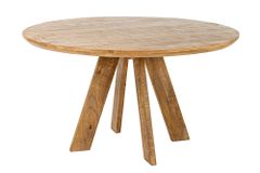 Runder Esstisch ART WOOD 140cm braun massiv Mangoholz