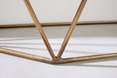 Filigrane Konsole DIAMOND 90cm Mango messing Massivholz Metall