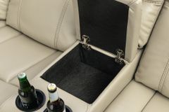 Exklusiver 5er Kinosessel HOLLYWOOD beige Ecksofa Getränkehalter Stauraum