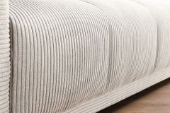 Modernes XXL Sofa ELEGANCIA 285cm champagner beige Cord inklusive Kissen Bigsofa