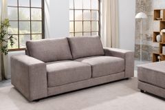 Großes Sofa LOFT 210cm taupe Vogue Velours Samt 3-Sitzer Couch Taschenfederkern