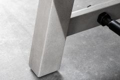 Industrial Sitzbank FINCA 200cm grau Pinie recyceltes Massivholz Eisen