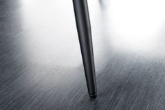 Design Sitzbank TURIN 160cm senfgelb Samt schwarz Metallbeine Armlehne