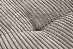 Modernes Ecksofa KENT 220cm greige Cord inkl. Hocker Federkern L-Form Wohnlandschaft